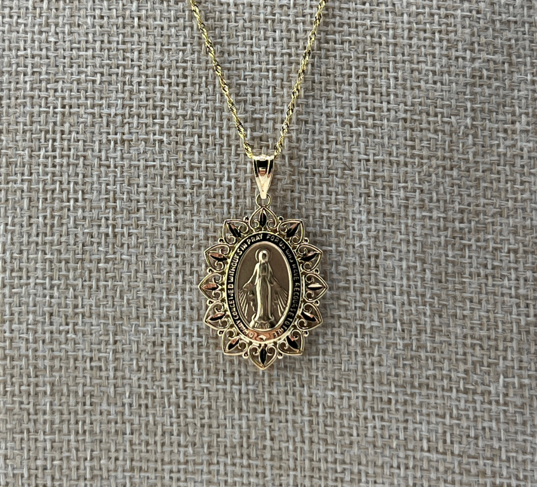 Ornate Floral Diamond Cluster Ring with Enamel Accents