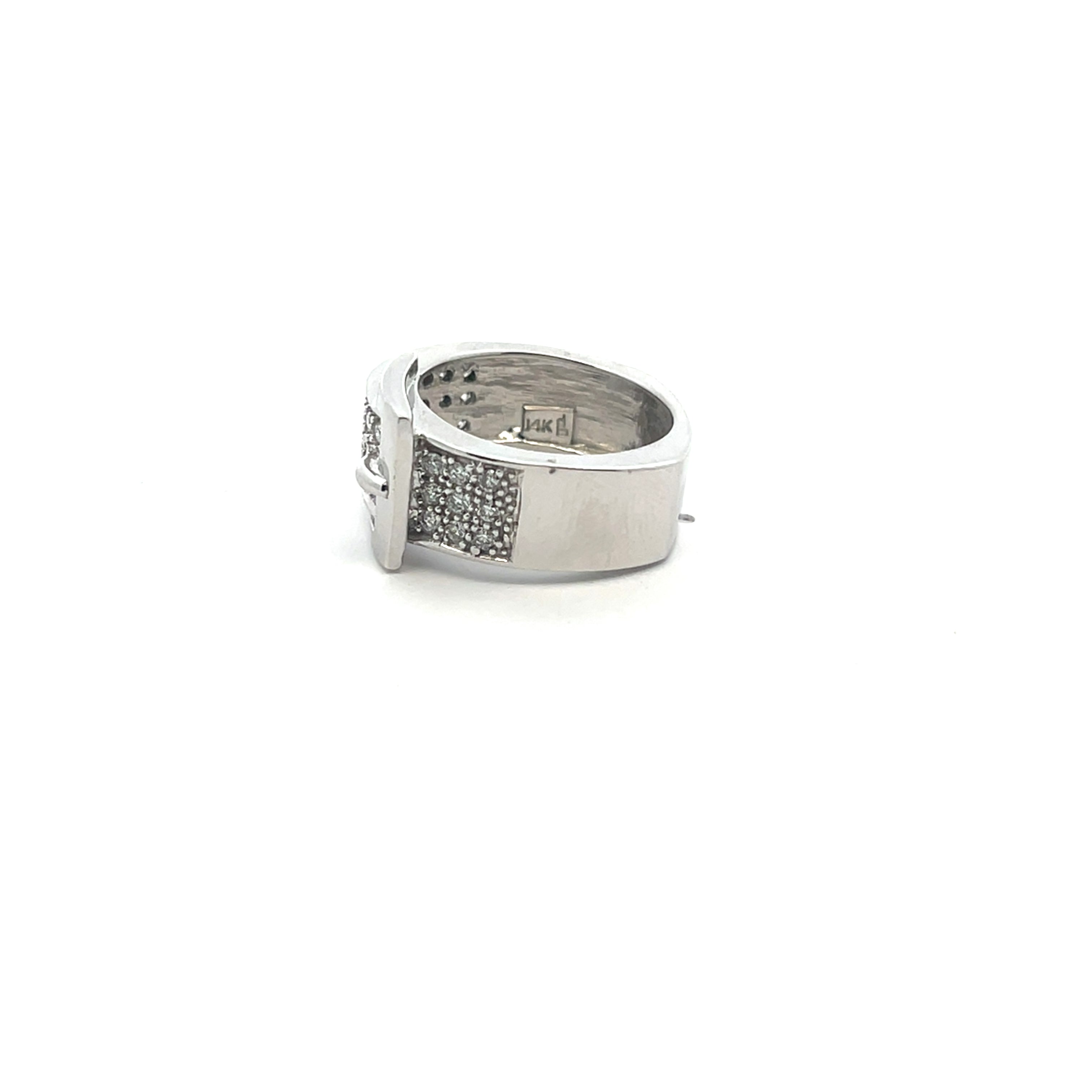 Diamond Buckle Ring