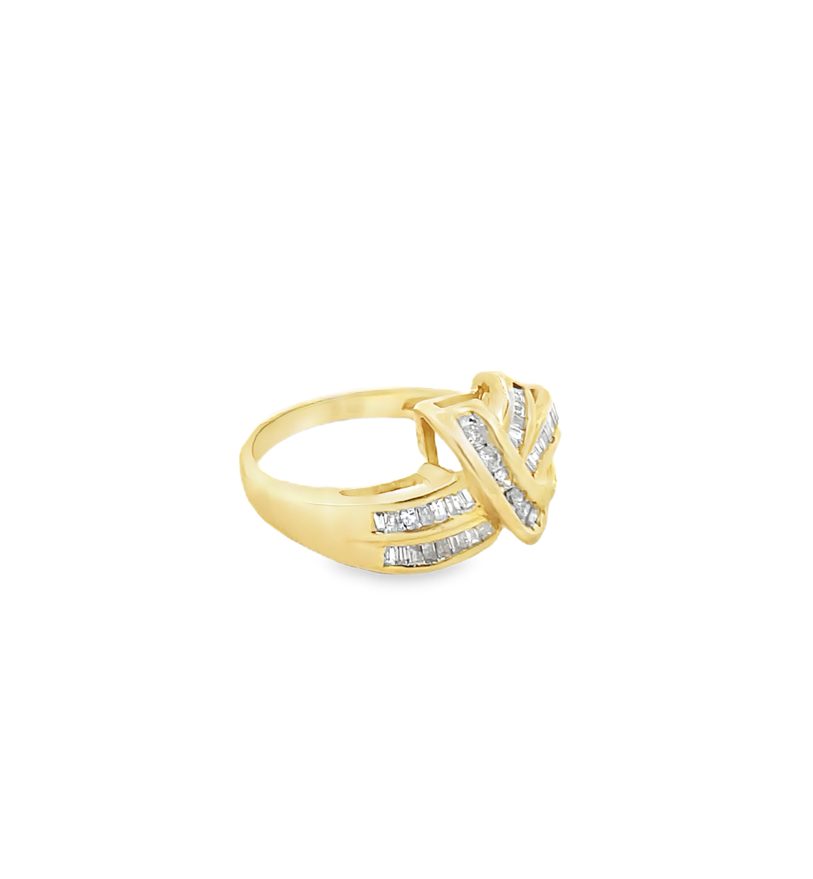 Gold Ribbon Style Ring