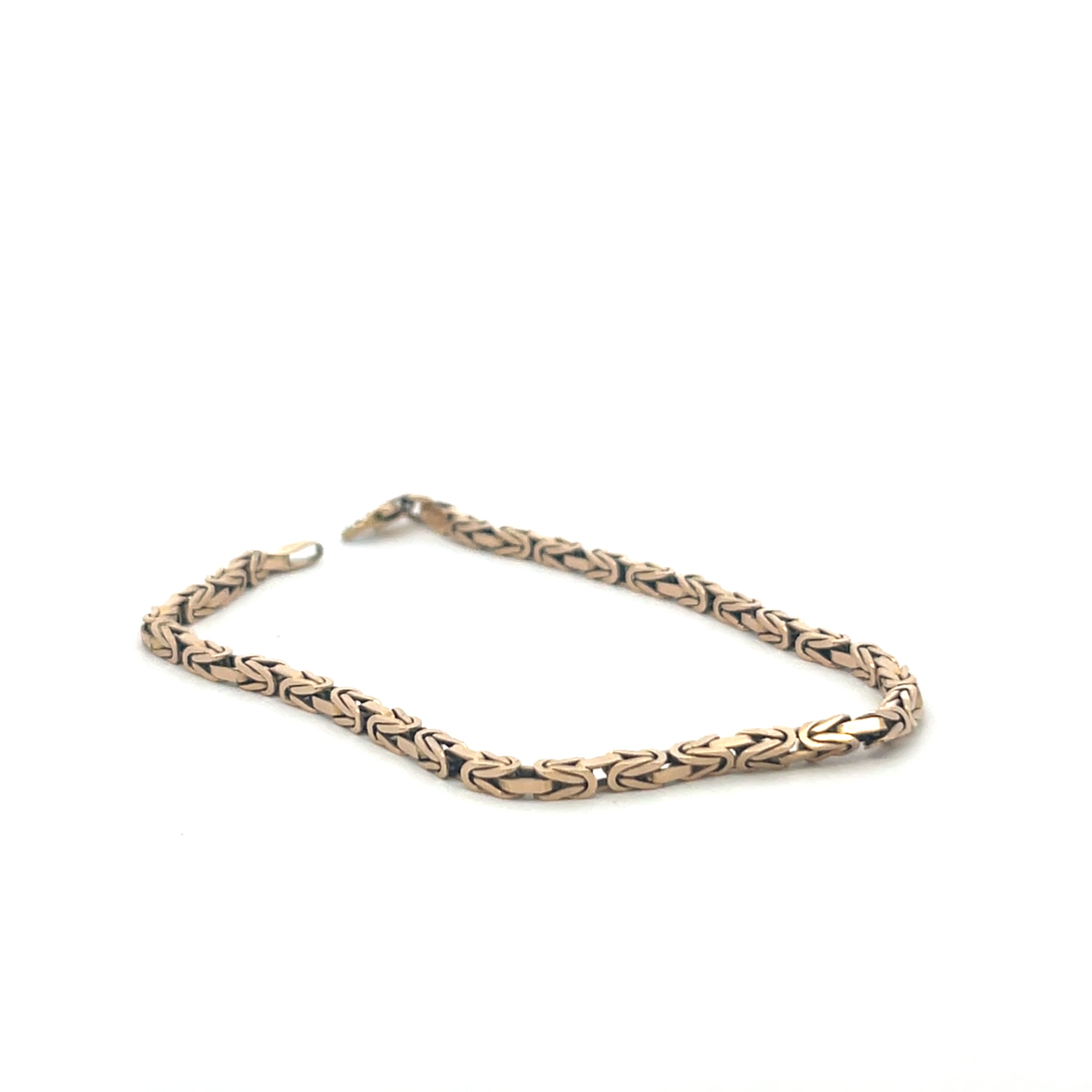 14K Gold Byzantine Chain Bracelet