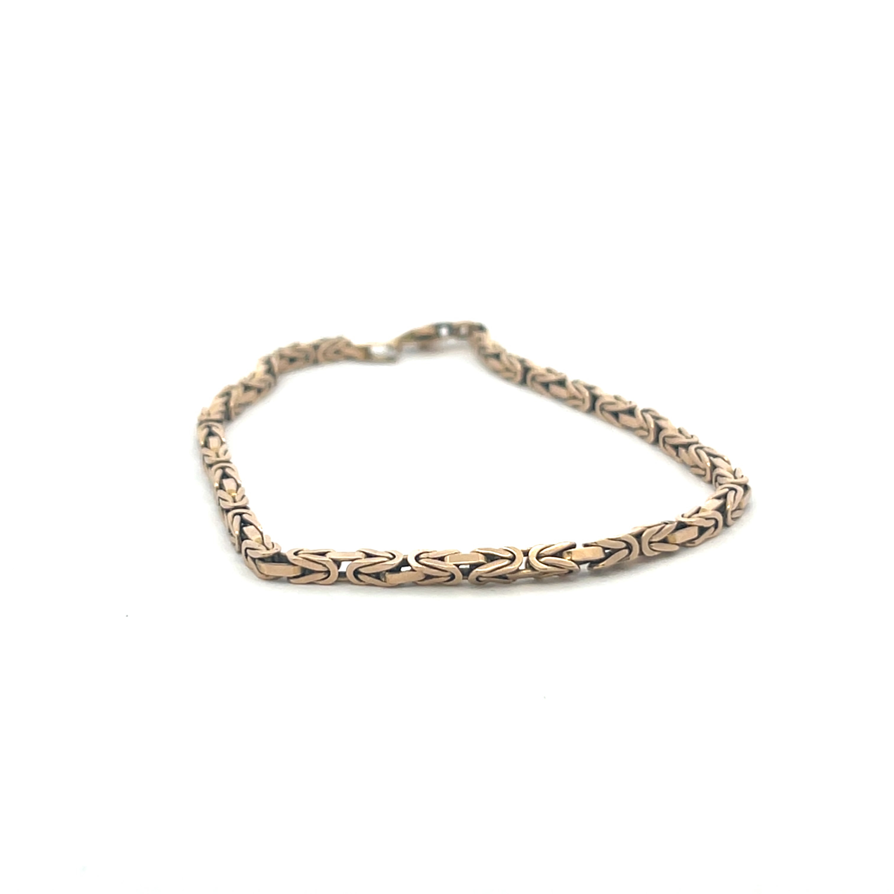 14K Gold Byzantine Chain Bracelet