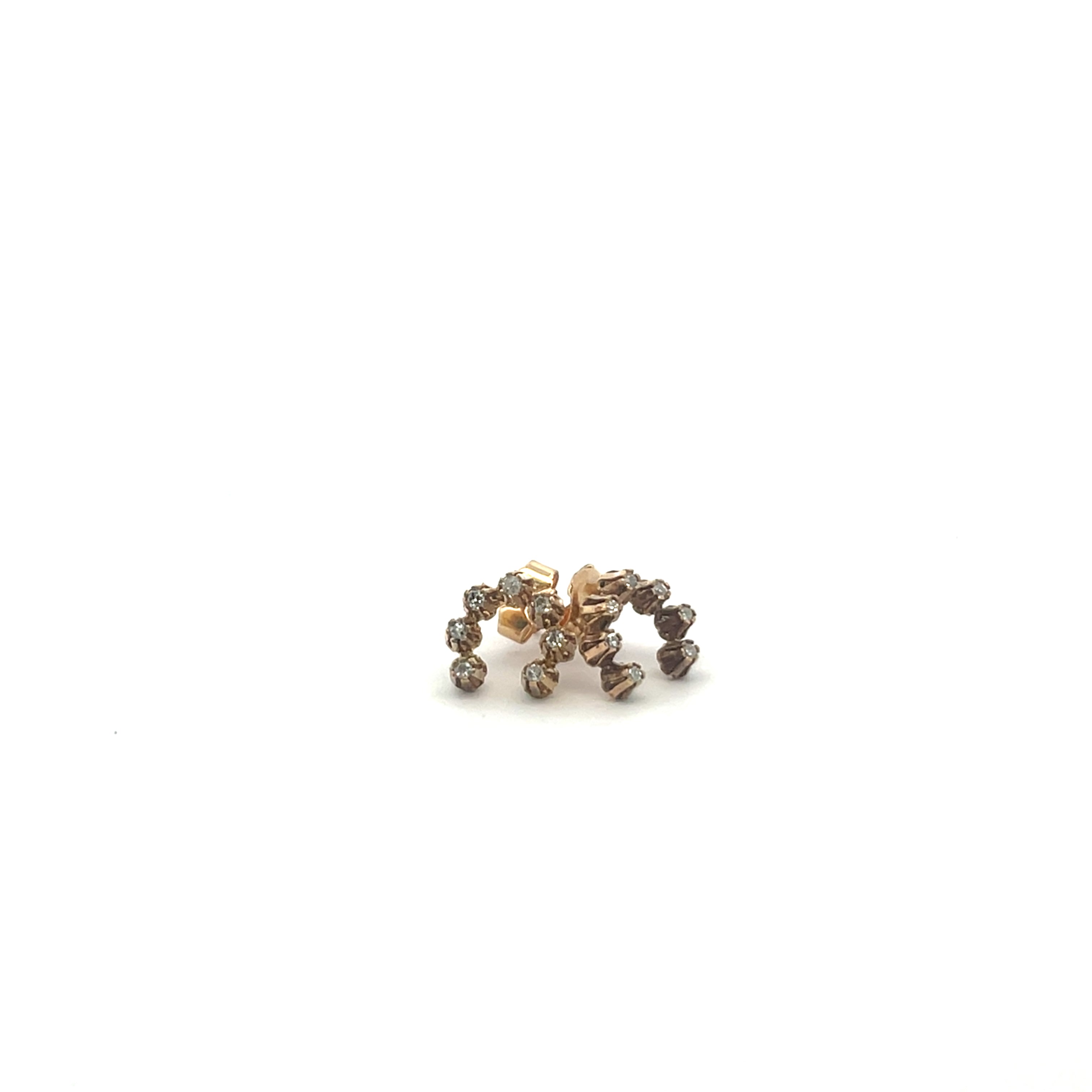 Horseshoe diamond earrings