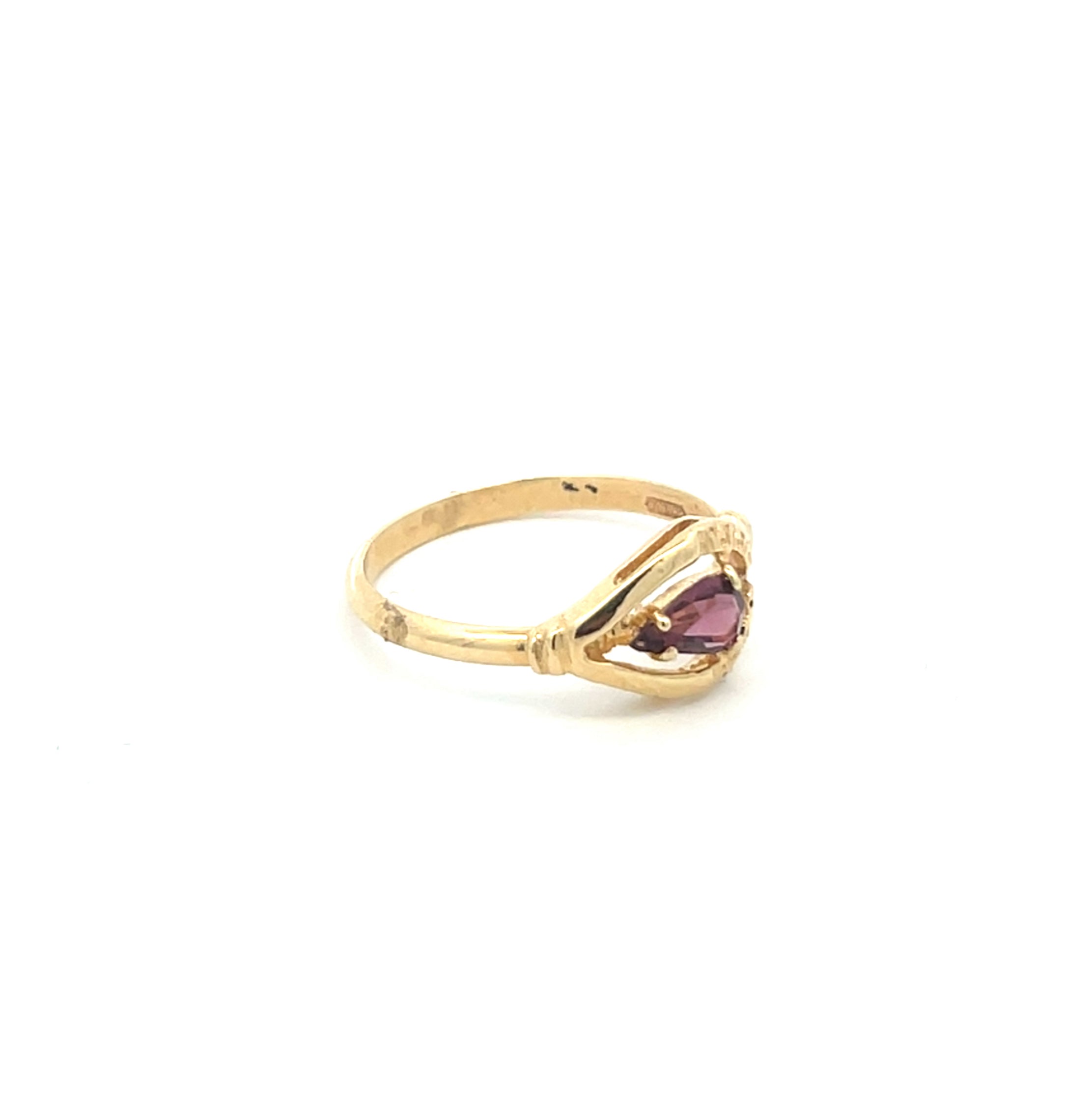 Teardrop 14k Purple Stone